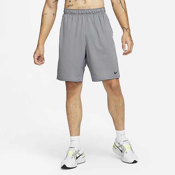 Grey mens nike shorts top